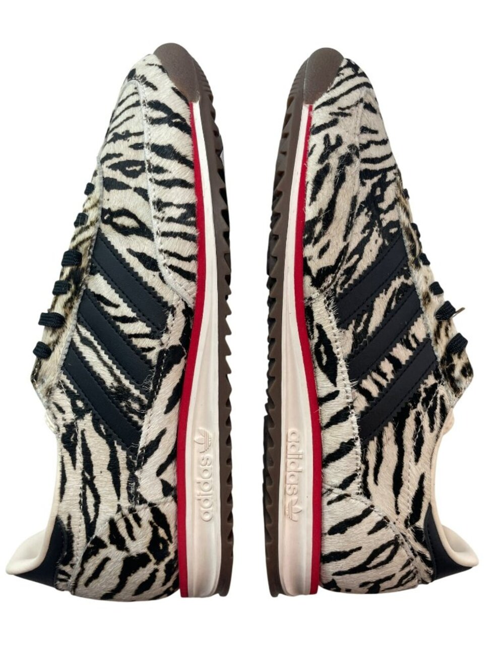 Adidas SL 72 OG W Zebra Print Sneakers Black/White Women's Size 8 NIB - Picture 7 of 10